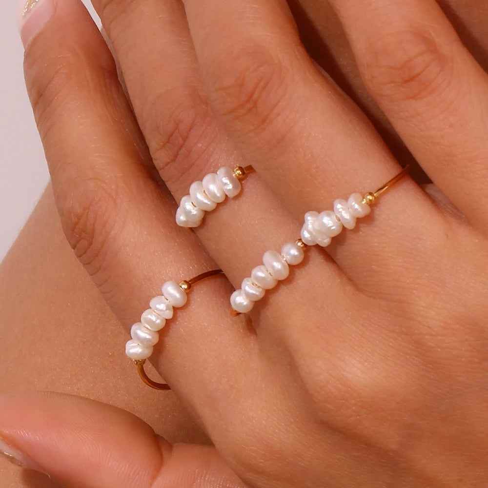 Nerina Pearl Ring - RIYOVA Jewelry