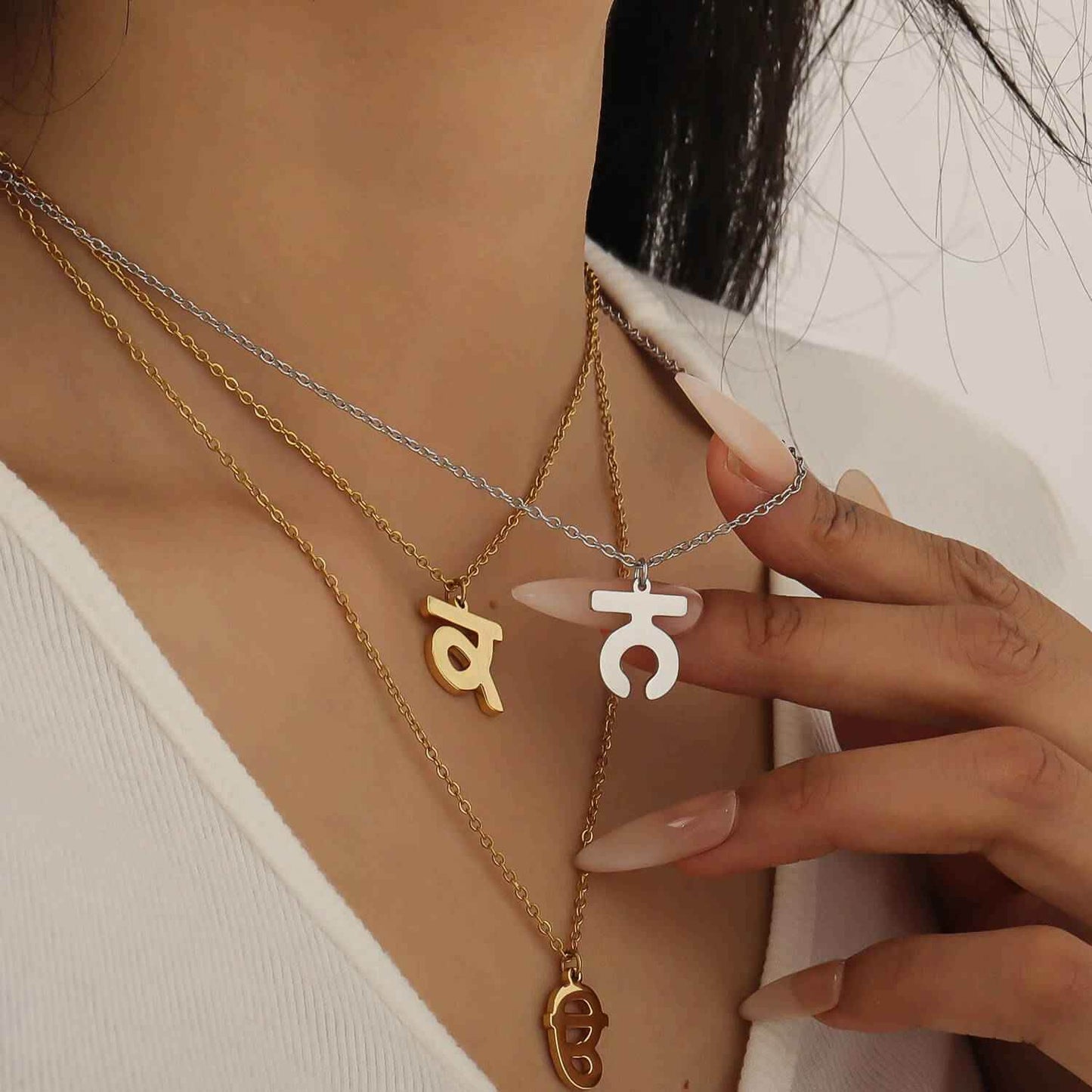 Handcrafted Punjabi Letter Necklaces - RIYOVA Jewelry
