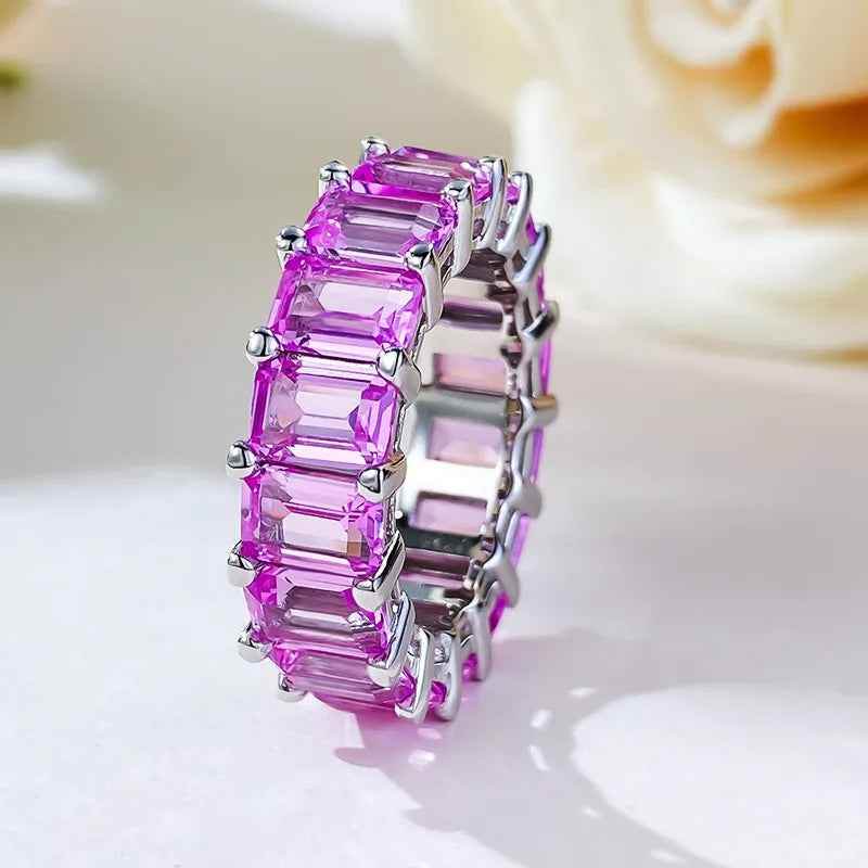 Regal Pink Sapphire Ring - RIYOVA Jewelry