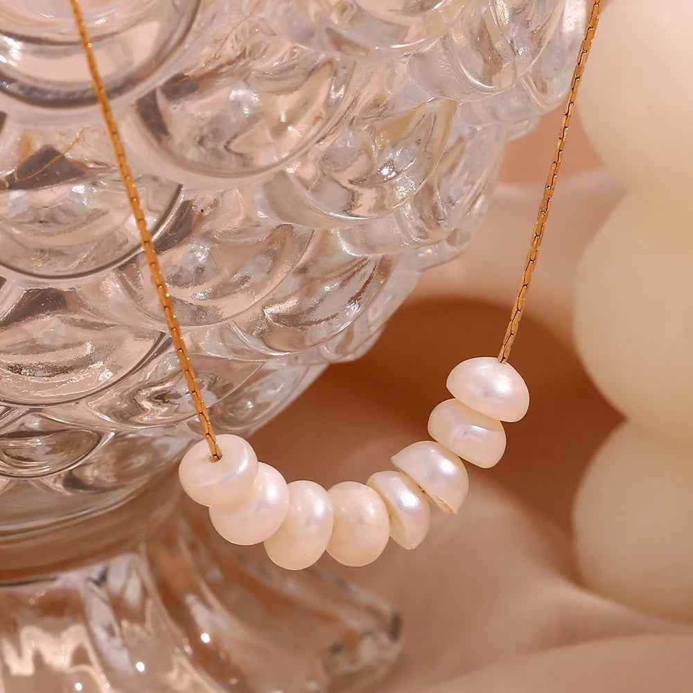 Zaria Pearl Necklace - RIYOVA Jewelry