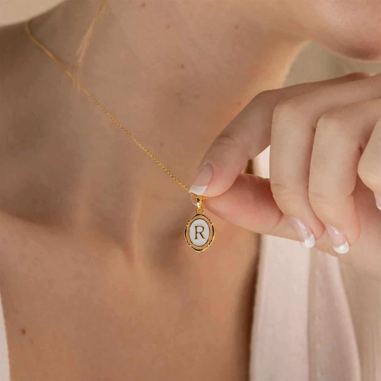 Emma Initial Pendant Necklace