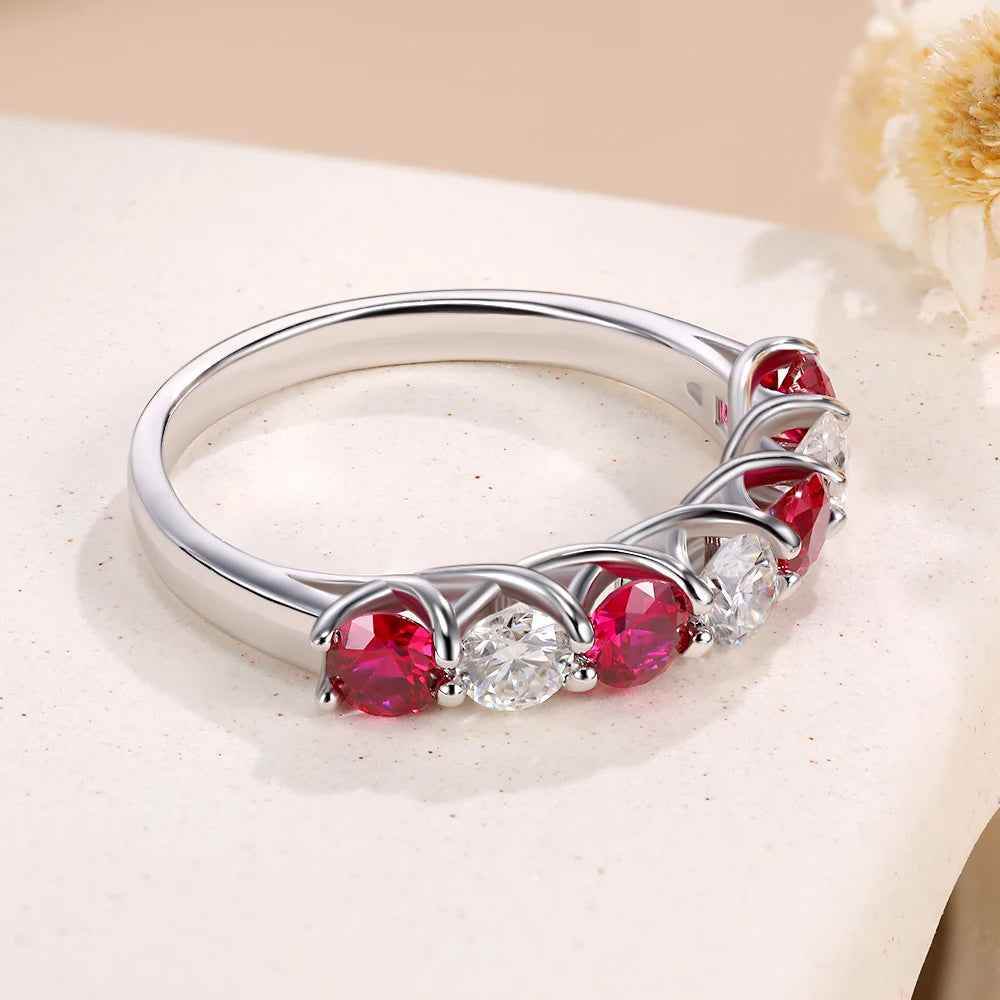 Rubea Moissanite Ring - RIYOVA Jewelry