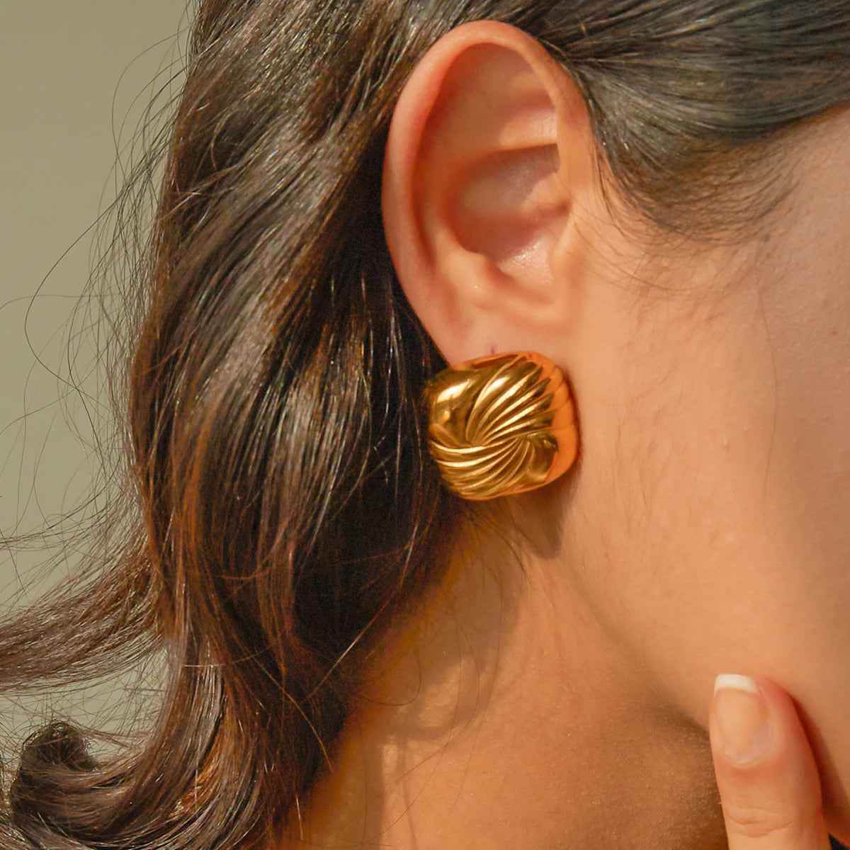 Nila Spiral Earrings - RIYOVA Jewelry