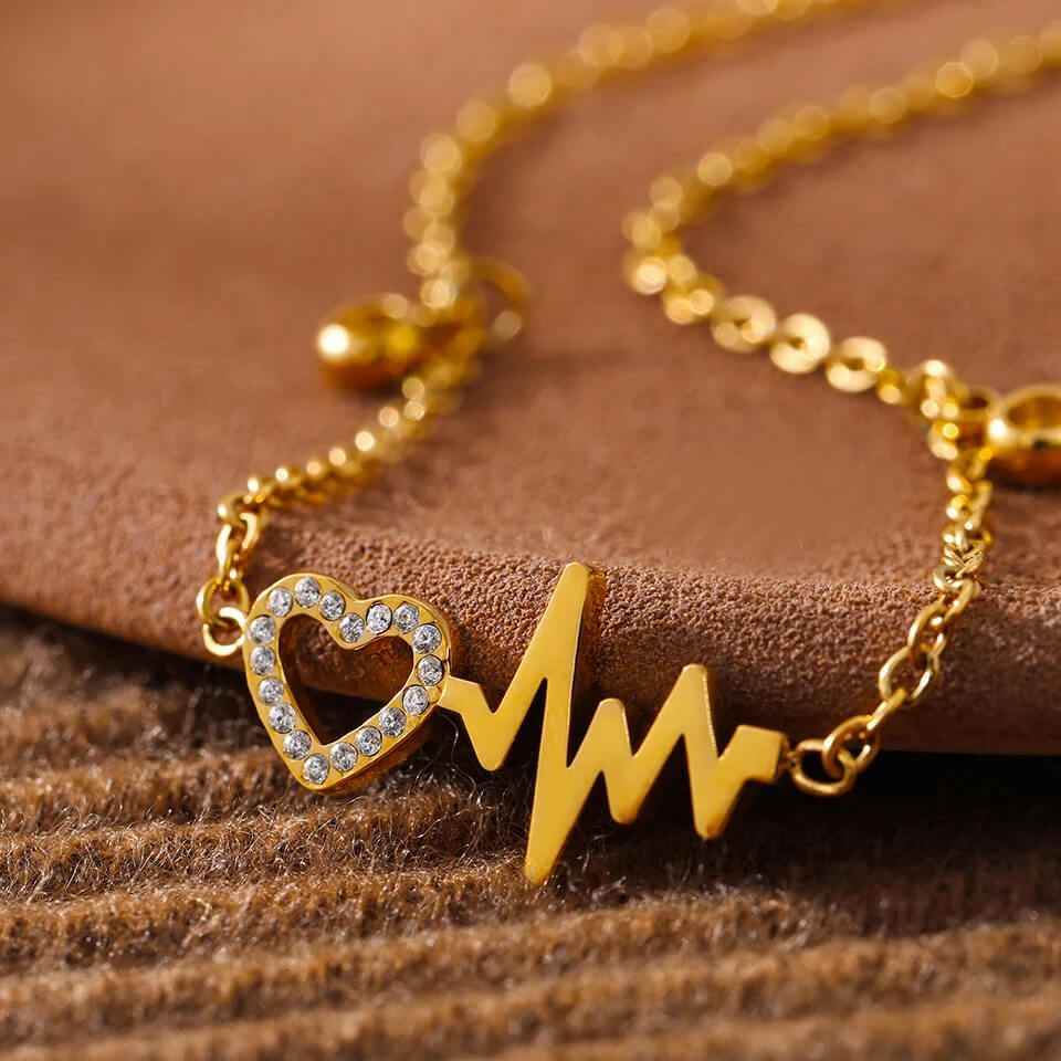 Amora Heart Anklets - RIYOVA Jewelry
