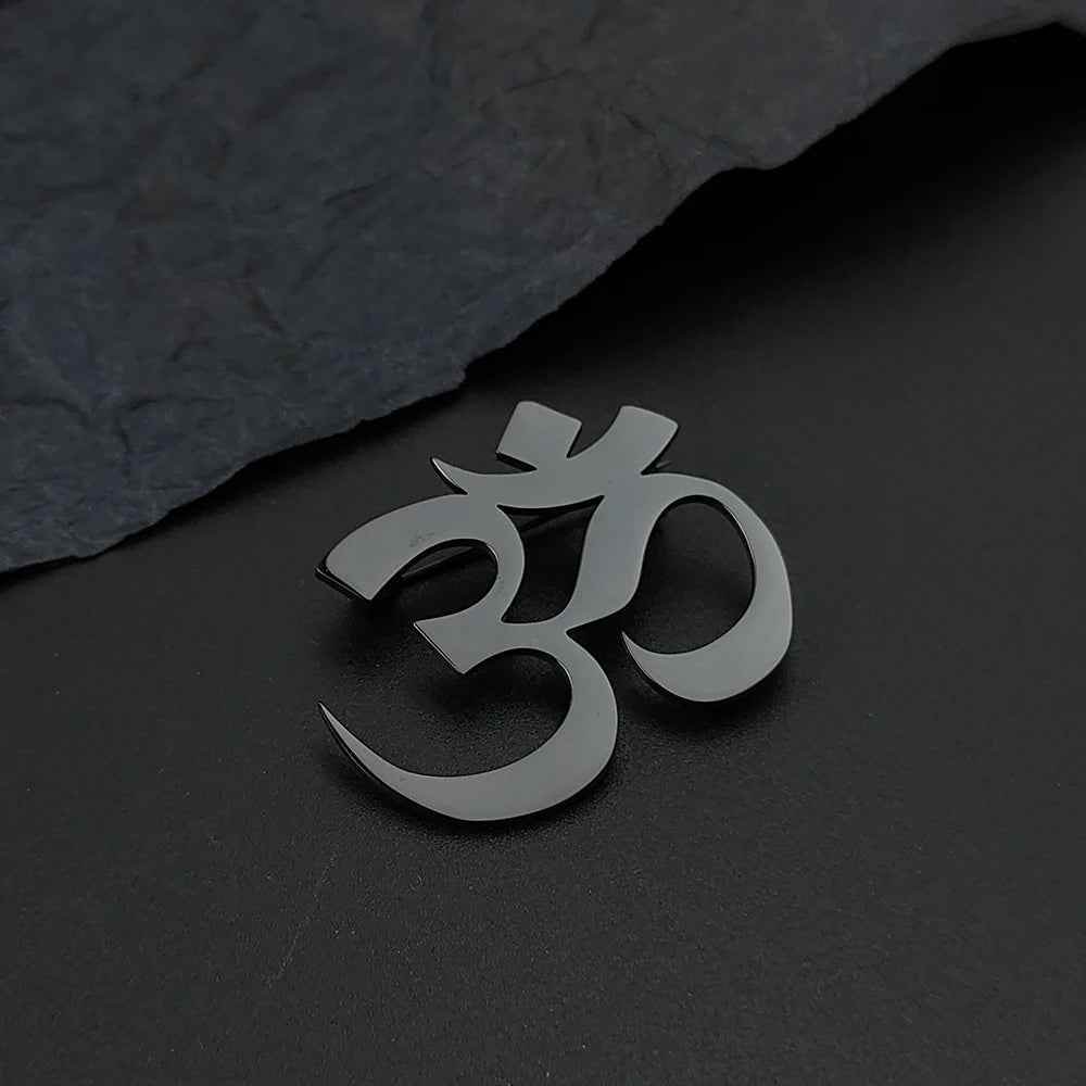 Om Divine Suit Brooch - RIYOVA Jewelry