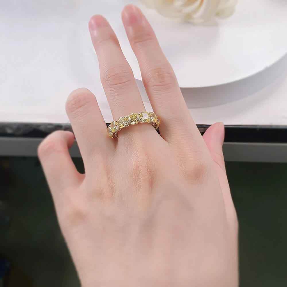 Golden Citrine Crystal Ring - RIYOVA Jewelry