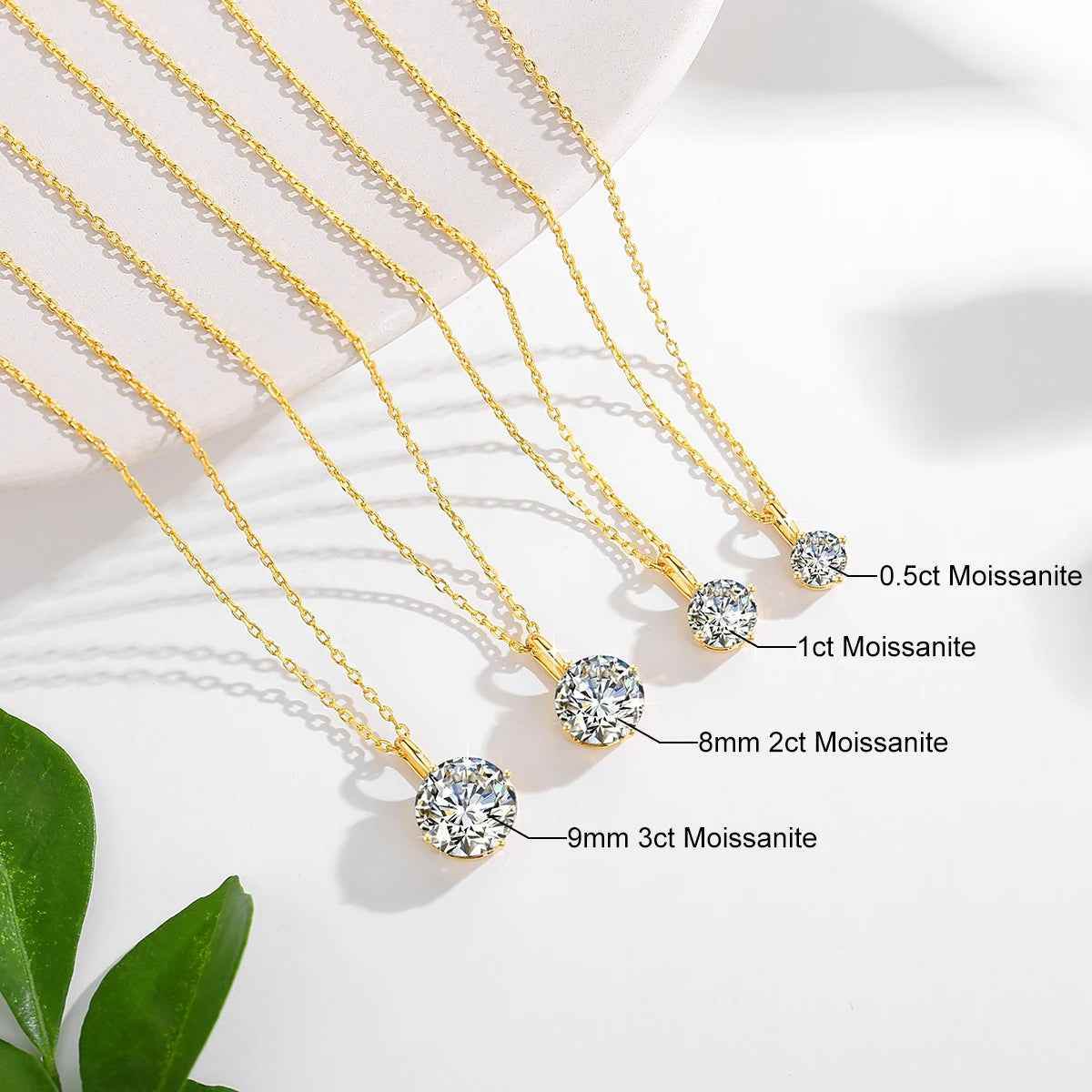 Rhea Moissanite Necklace - RIYOVA Jewelry