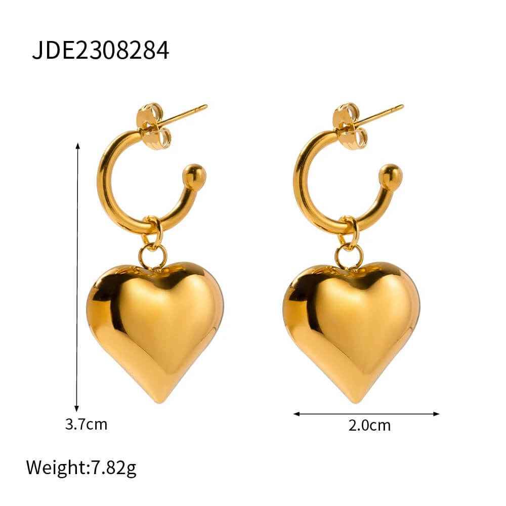 Corazon Earrings - RIYOVA Jewelry