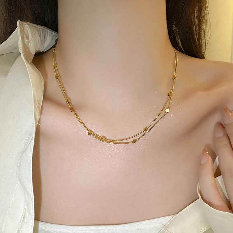 Elena Luxe Necklace - RIYOVA Jewelry