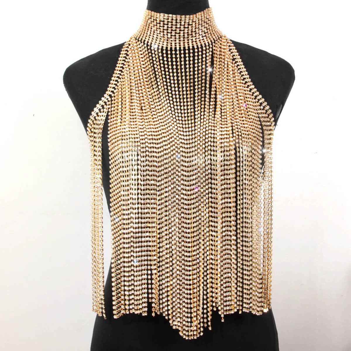 Isabel Chest Chain - RIYOVA Jewelry
