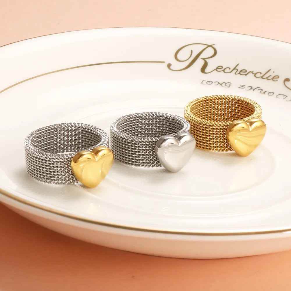 Open Heart Ring - RIYOVA Jewelry