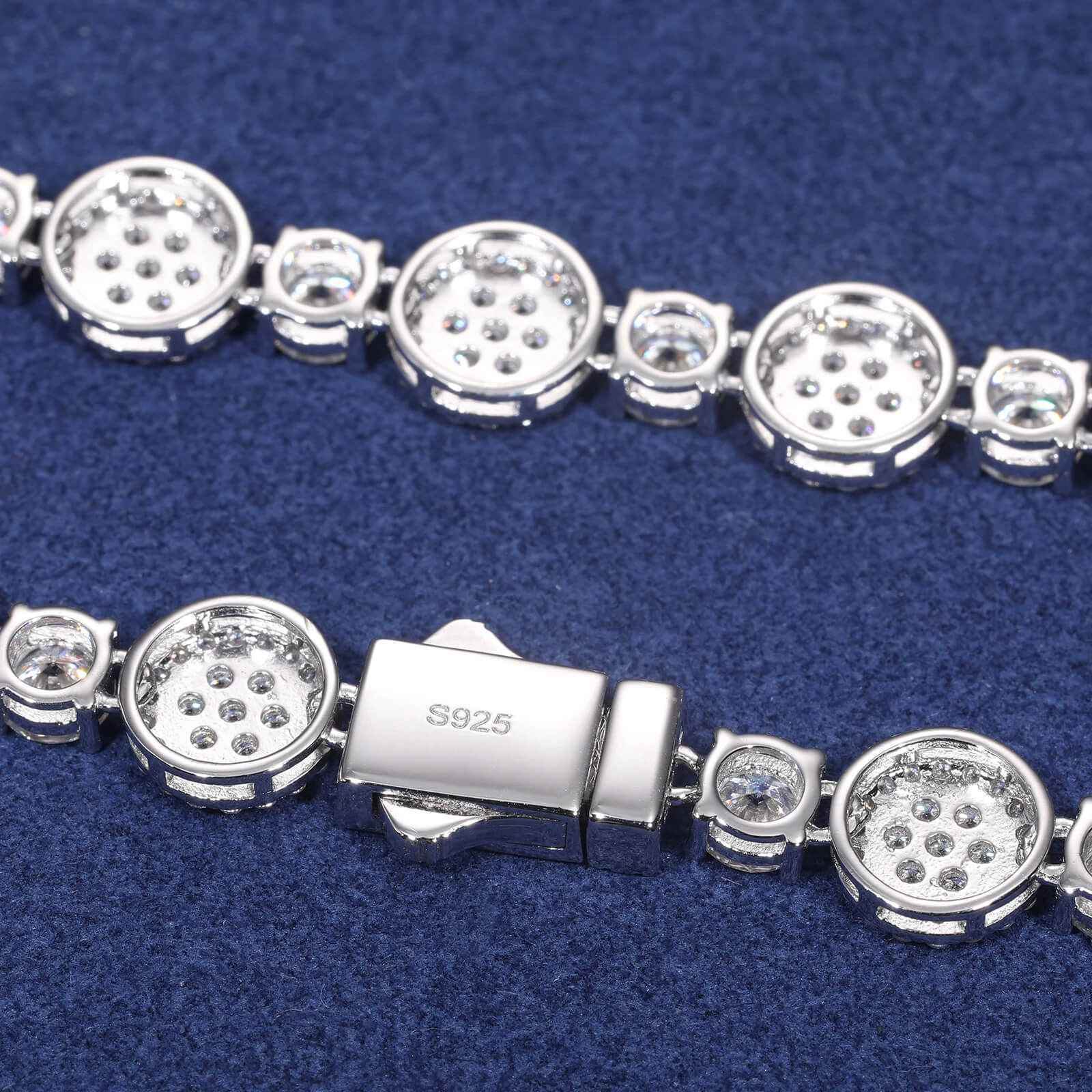 925 Iced Out Round Tennis Chain – CZ Edition - RIYOVA Jewelry