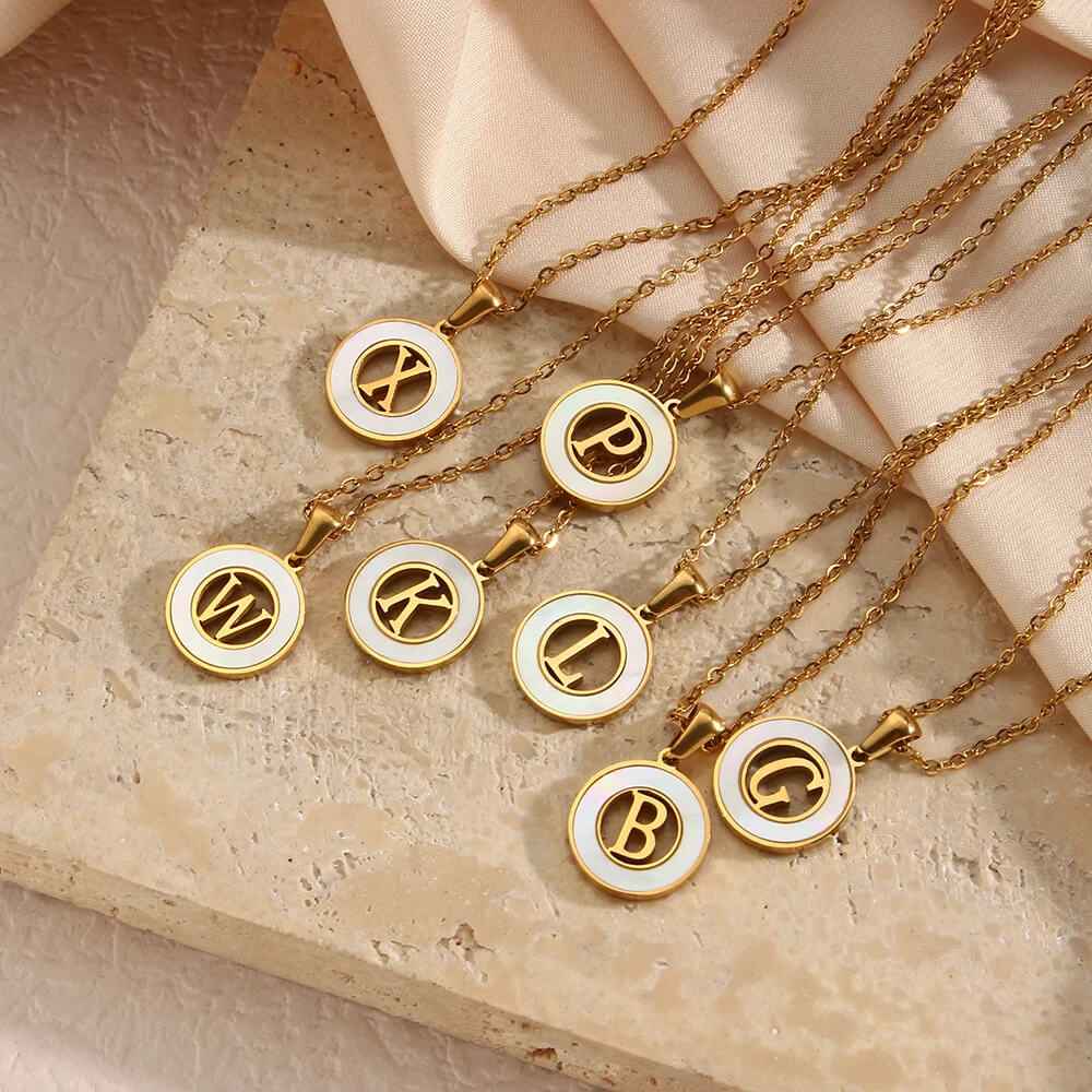 Ash Initial Pendant Necklace
