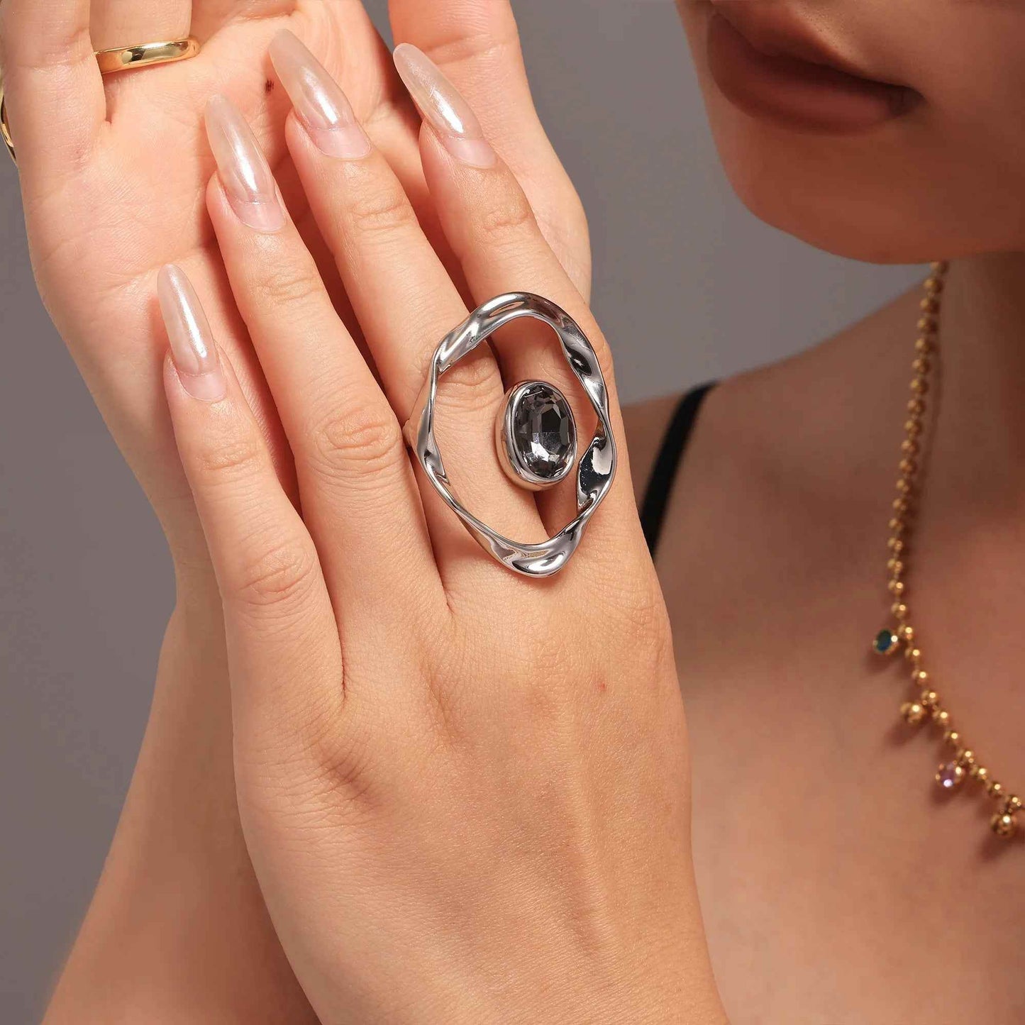 Twist Harmony Open Ring - RIYOVA Jewelry