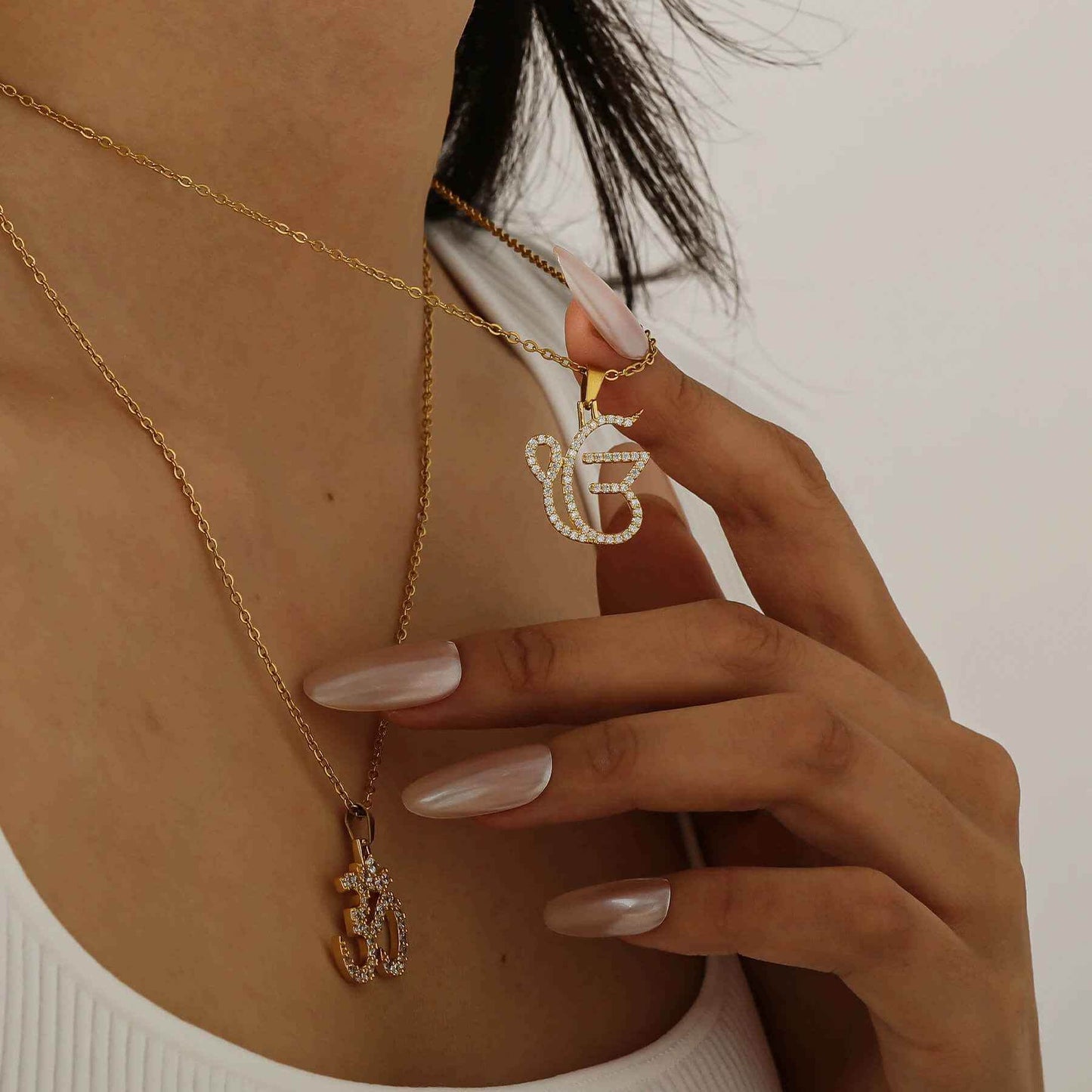 Duality 3D Ek Onkar Om Unity Necklace - RIYOVA Jewelry