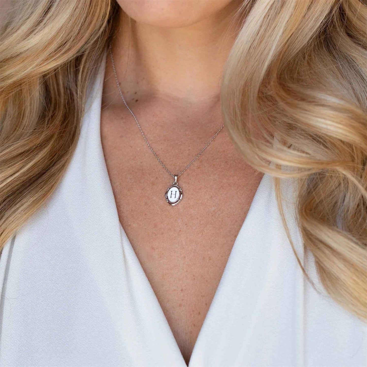 Emma Initial Pendant Necklace