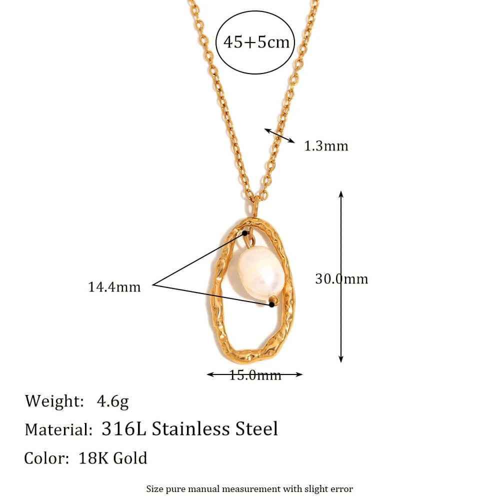 Baroque Pearl Necklace - RIYOVA Jewelry