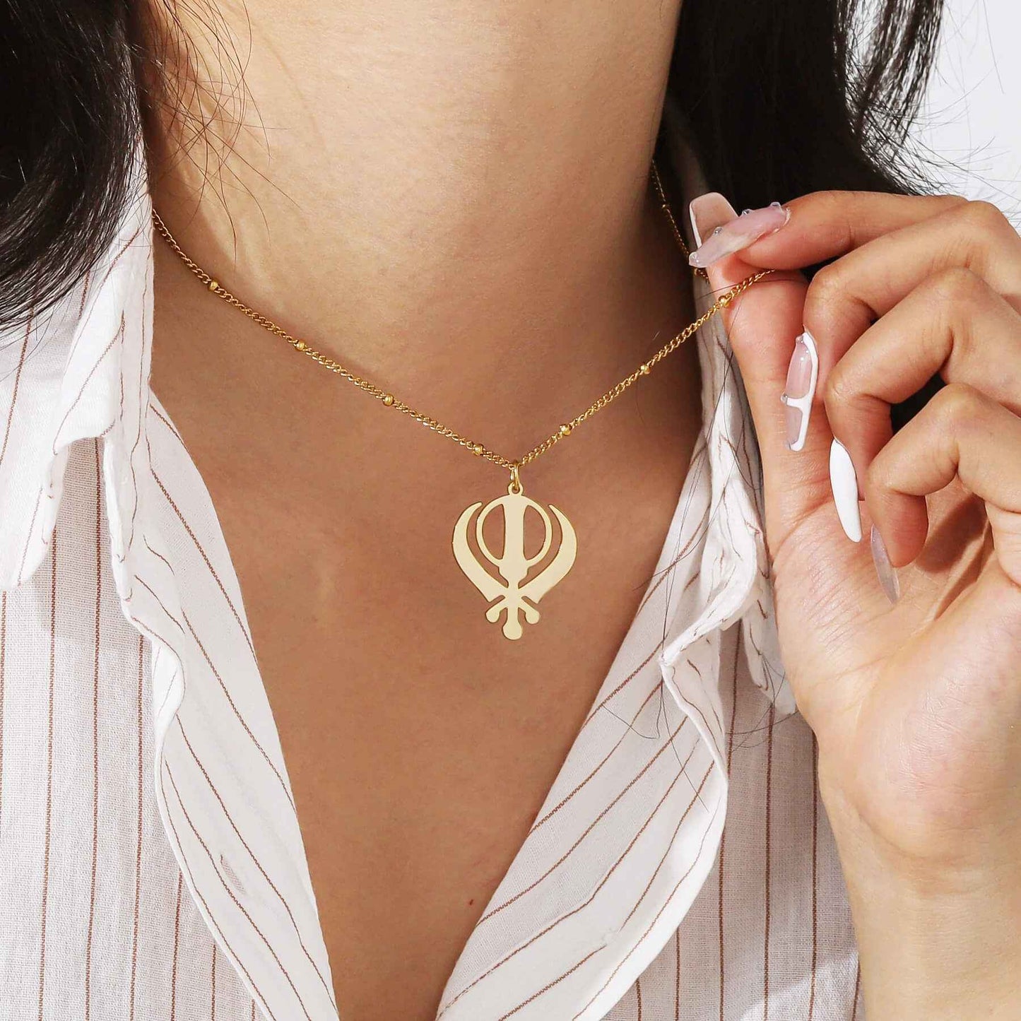 Royal Khanda Necklace for Couples