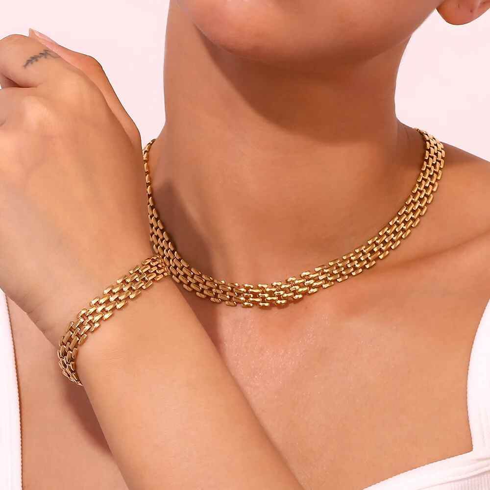 Isabell Rows Bracelet - RIYOVA Jewelry