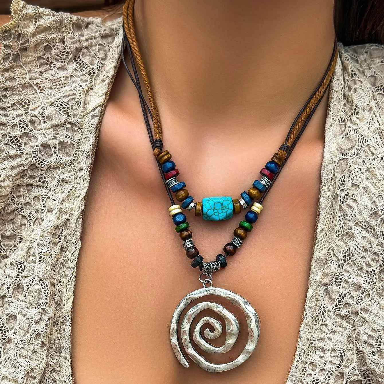 Sienna Boho Necklace - RIYOVA Jewelry