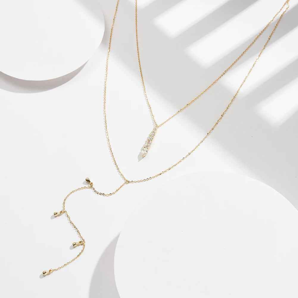Yasmin Zirconia Necklace - RIYOVA Jewelry