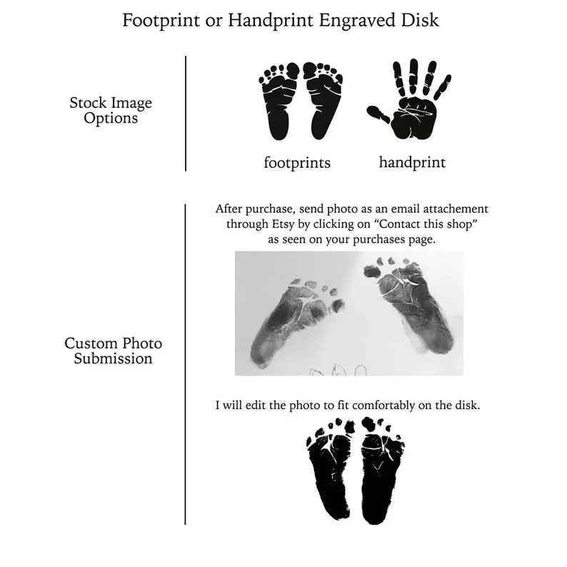 Custom Baby Handprint & Footprint Necklace - RIYOVA Jewelry