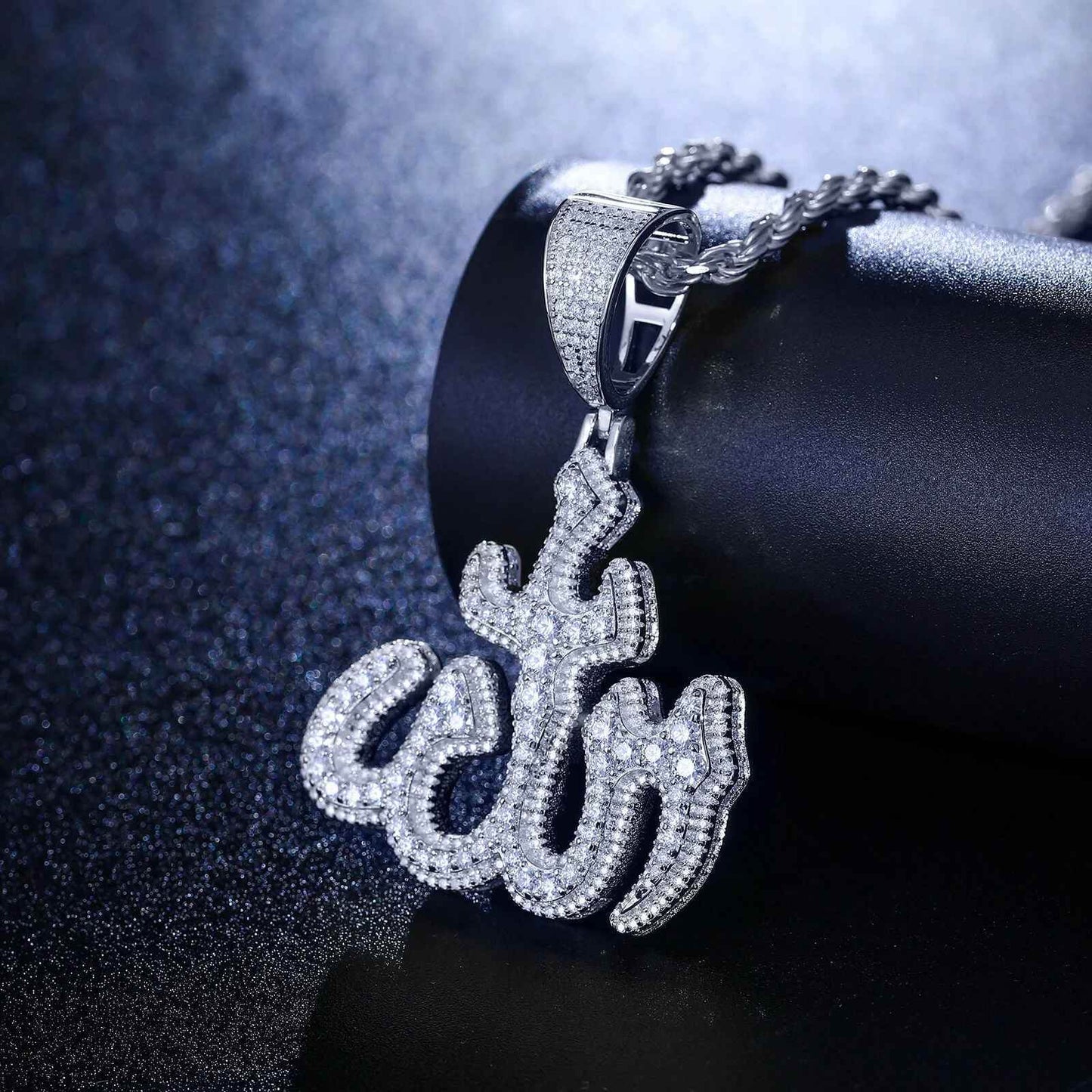 Iced Out Islamic Moissanite Pendant - RIYOVA Jewelry