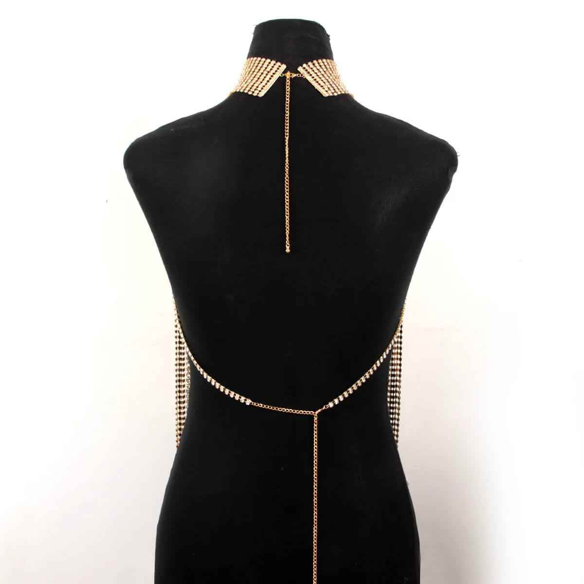 Isabel Chest Chain - RIYOVA Jewelry