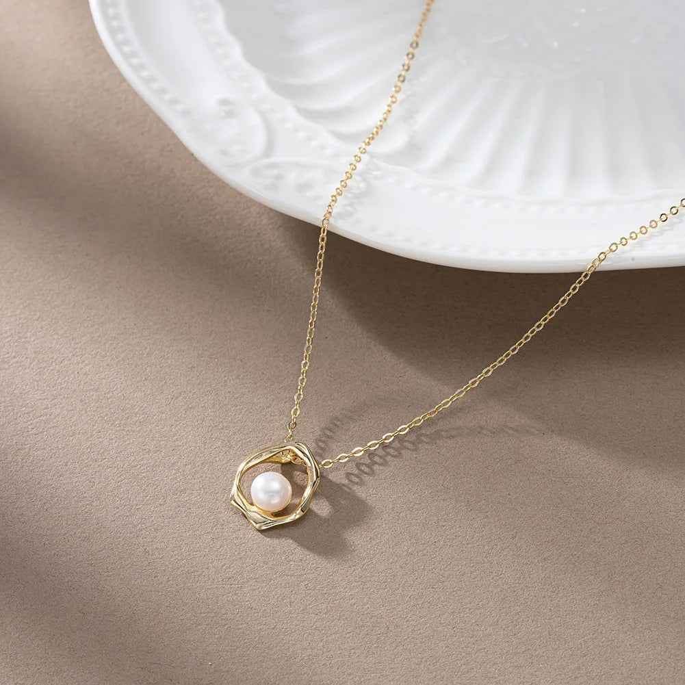 Nishi Pearl Necklace - RIYOVA Jewelry