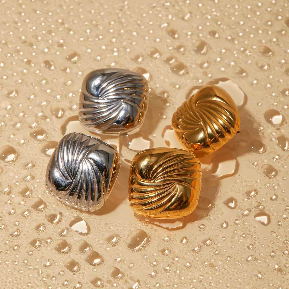 Nila Spiral Earrings - RIYOVA Jewelry