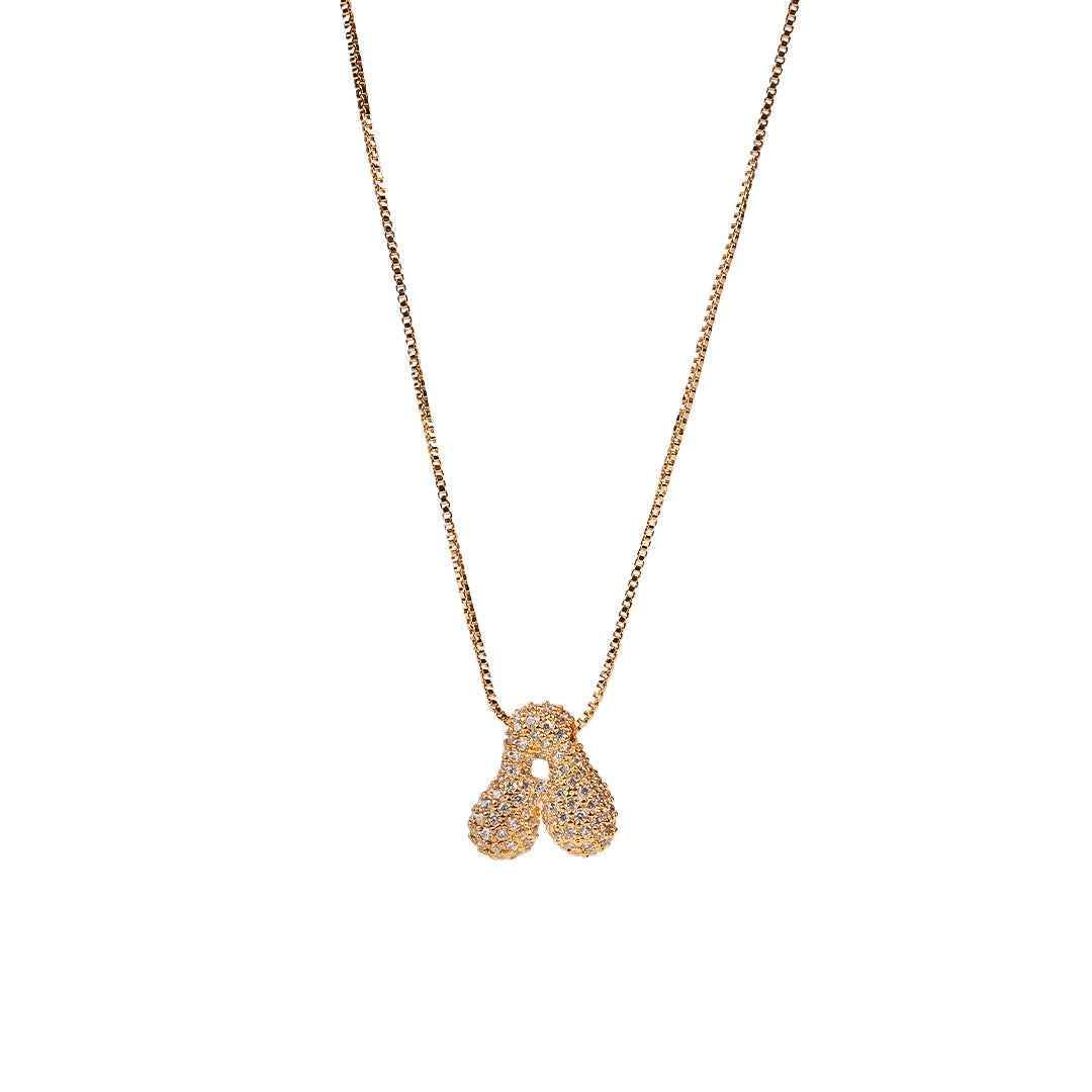 Sia Sparkling Initial Necklace - RIYOVA Jewelry