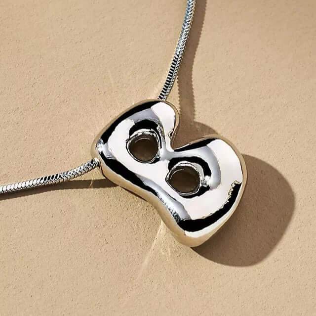 Yumi Bubble Initial Necklace - RIYOVA Jewelry