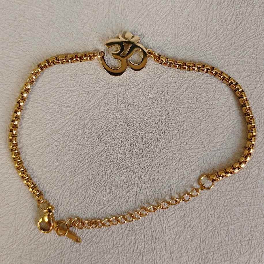 Om Shanti Om Bracelet - RIYOVA Jewelry