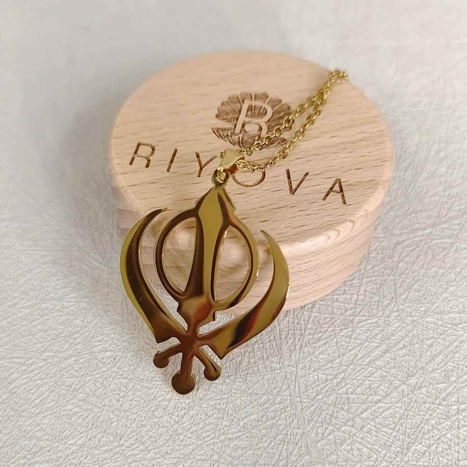 Khanda Aura Necklace - RIYOVA Jewelry