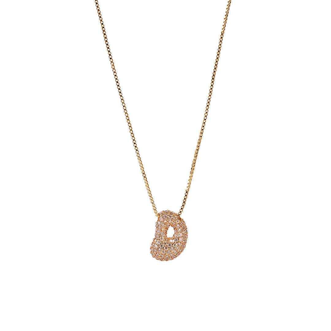 Sia Sparkling Initial Necklace - RIYOVA Jewelry