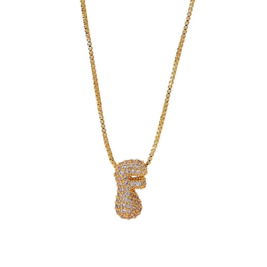 Sia Sparkling Initial Necklace - RIYOVA Jewelry