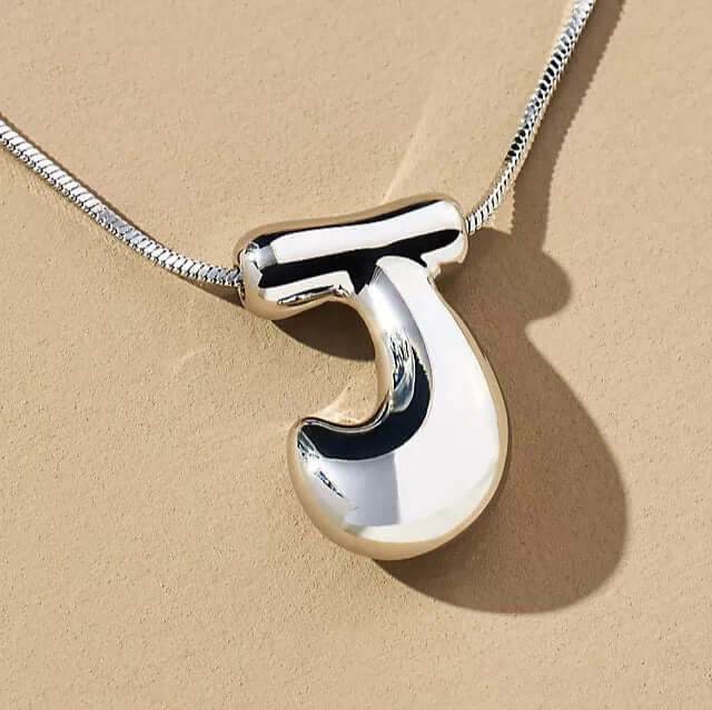 Yumi Bubble Initial Necklace - RIYOVA Jewelry