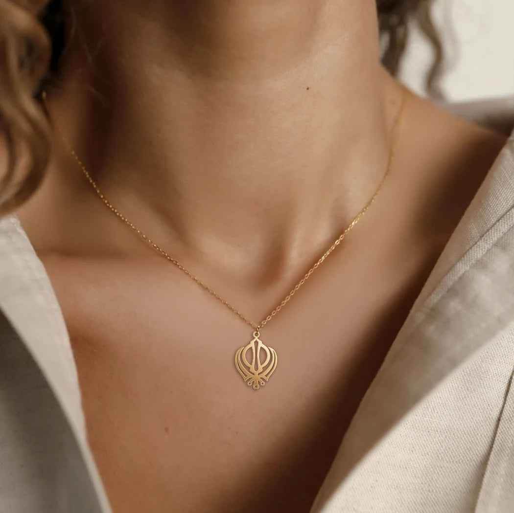 Khanda Shakti Necklace - RIYOVA Jewelry