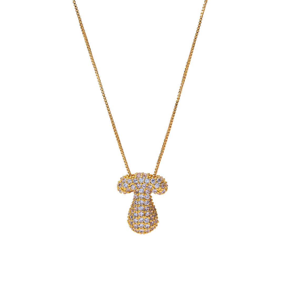 Sia Sparkling Initial Necklace - RIYOVA Jewelry