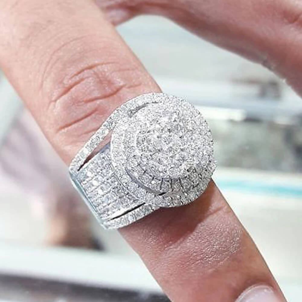 Lovina Iced Out Band Ring