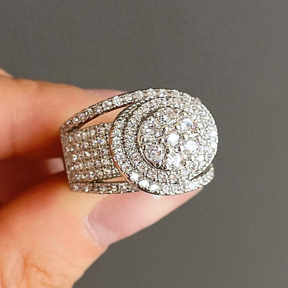 Lovina Iced Out Band Ring