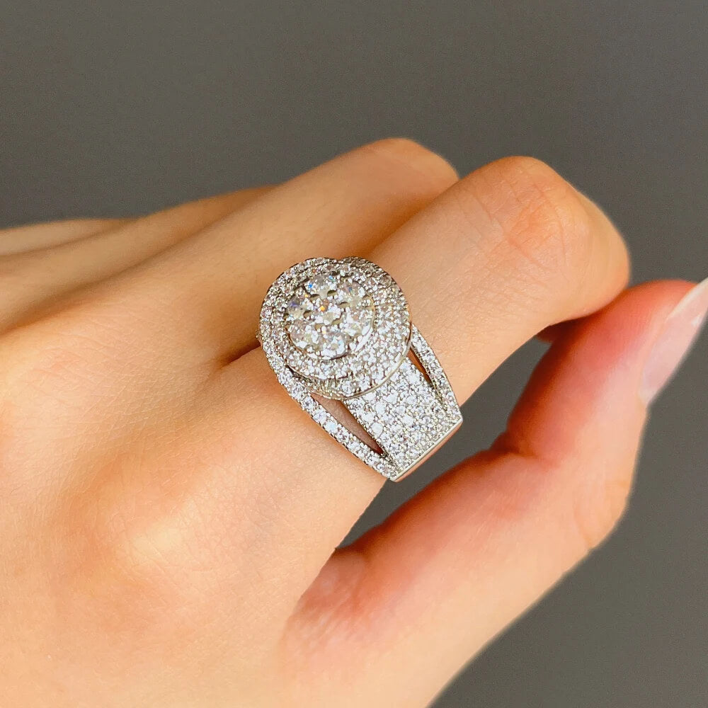 Lovina Iced Out Band Ring