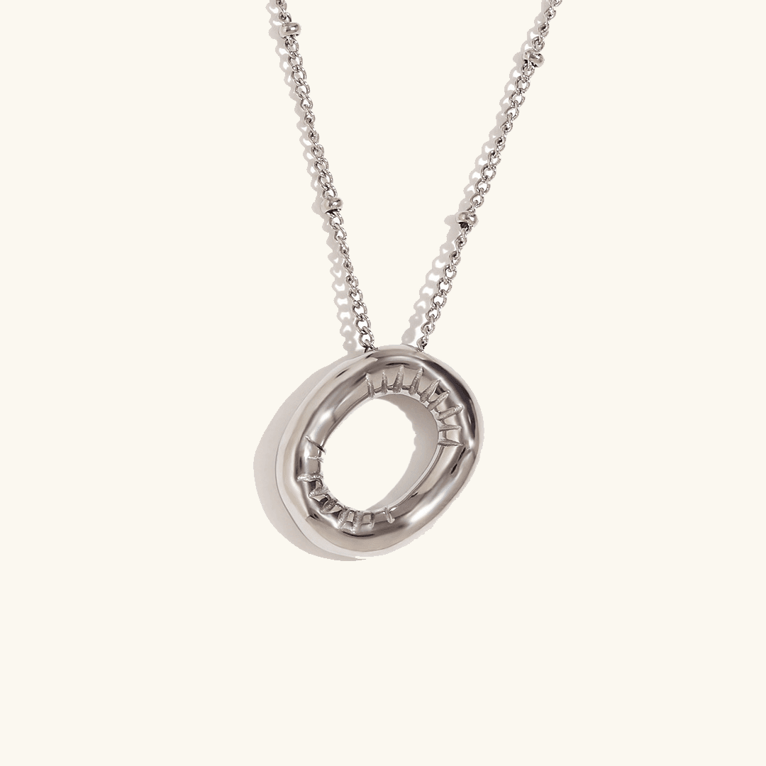 Balloon Initial Pendant Necklace - RIYOVA Jewelry