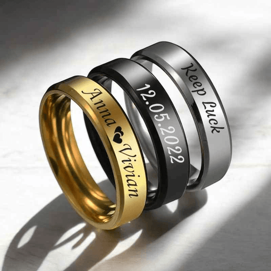 Unity Engravable Ring - RIYOVA Jewelry