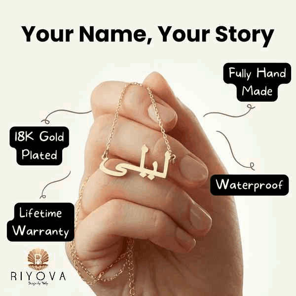 RIYOVA Custom Name Necklace in Any Language - RIYOVA Jewelry