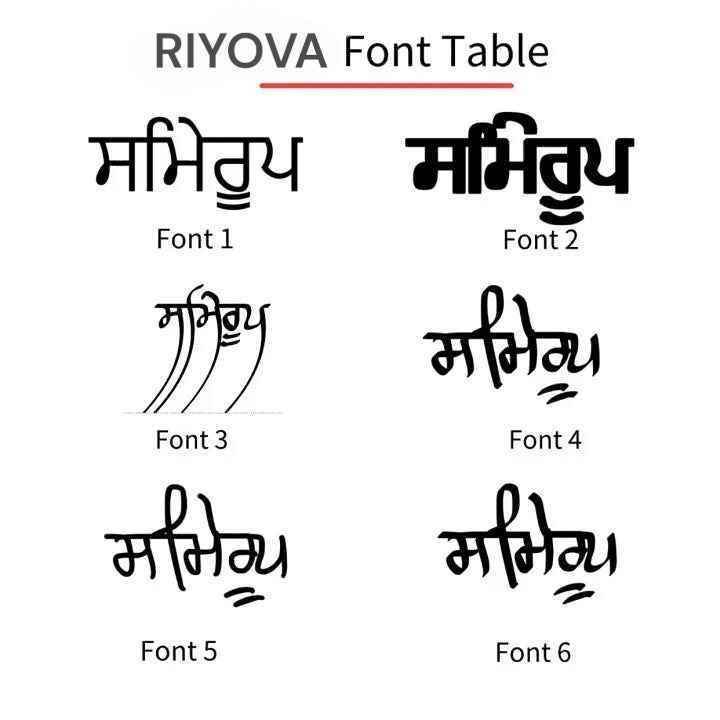 Punjabi Calligraphy Name Necklace - RIYOVA Jewelry