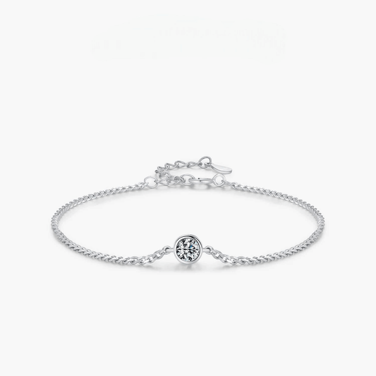 RIYOVA® Moissanite Bezel Bracelet