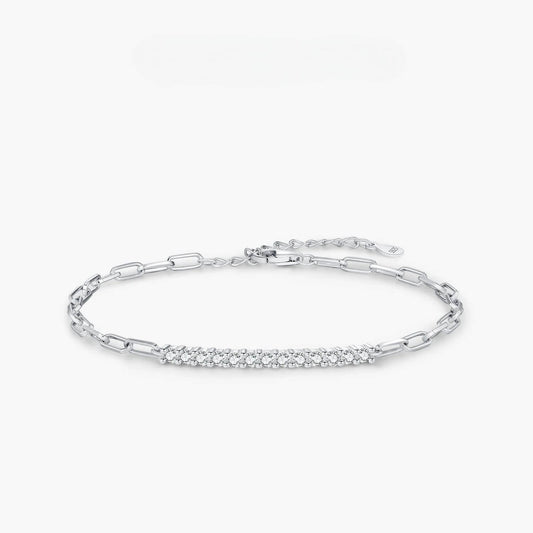 RIYOVA® Moissanite Chain Bracelet