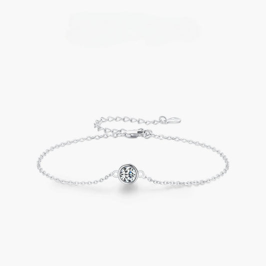 RIYOVA® Moissanite Classic Chain Charms Bracelet