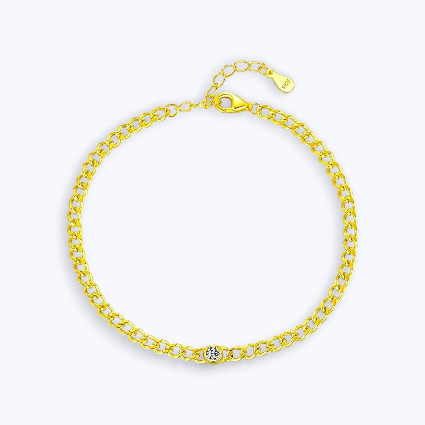 RIYOVA® Moissanite Link Bracelet